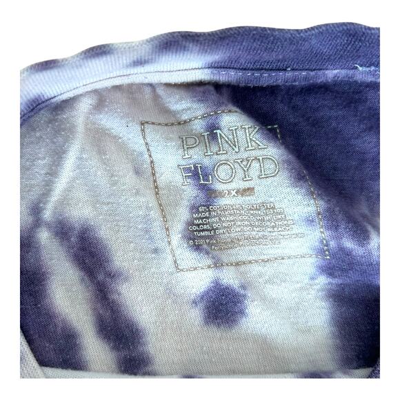 Pink Floyd Purple Lightning Tie Dye Graphic T Shirt Womens Size 2X - Picture 5 of 7